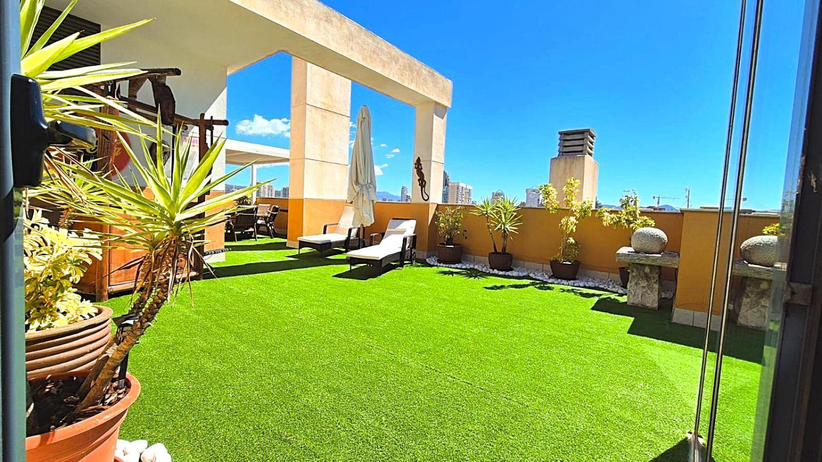Beach Penthouse Apartment Benidorm Cala 卡拉德费斯特拉特 外观 照片