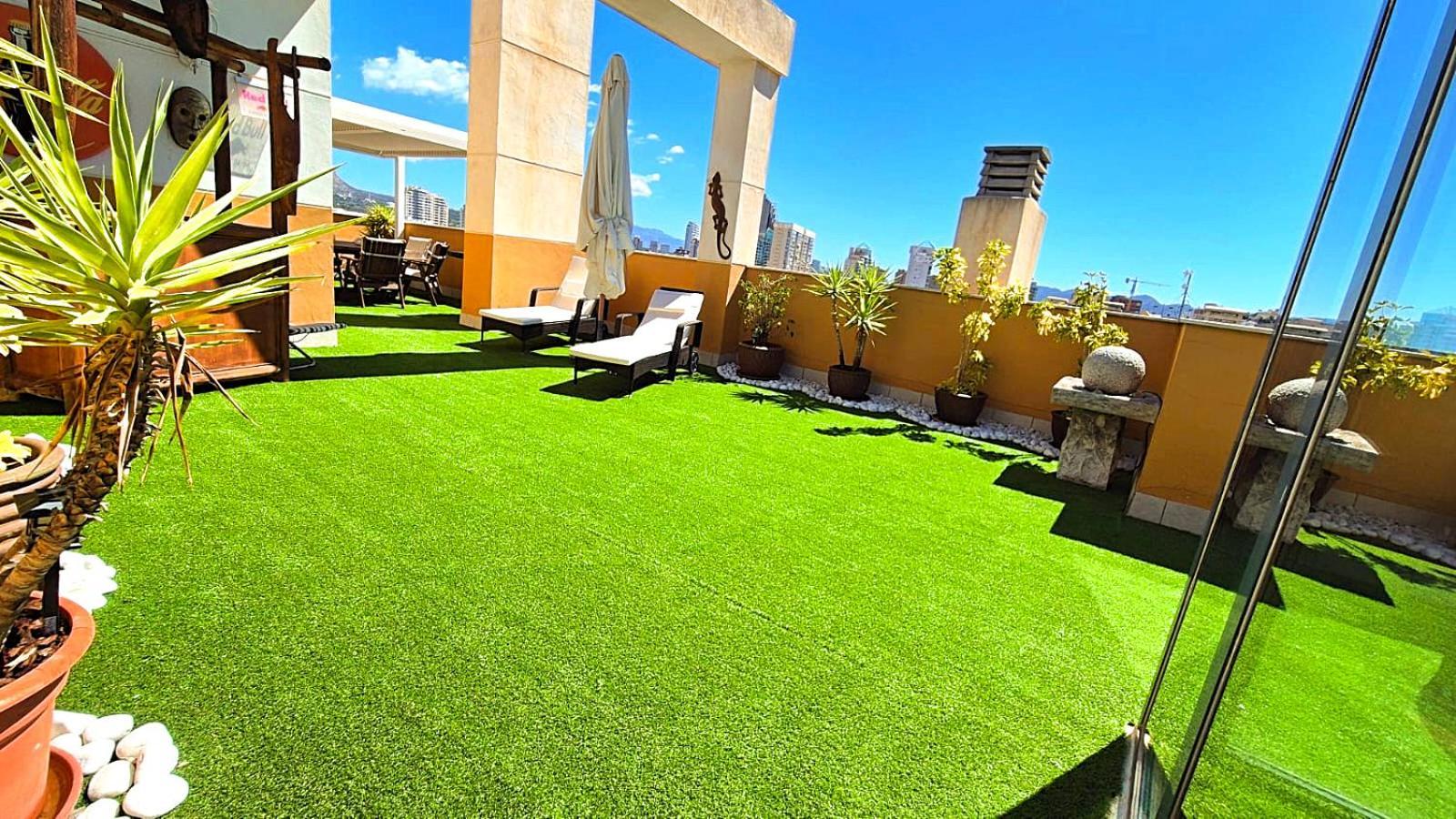 Beach Penthouse Apartment Benidorm Cala 卡拉德费斯特拉特 外观 照片