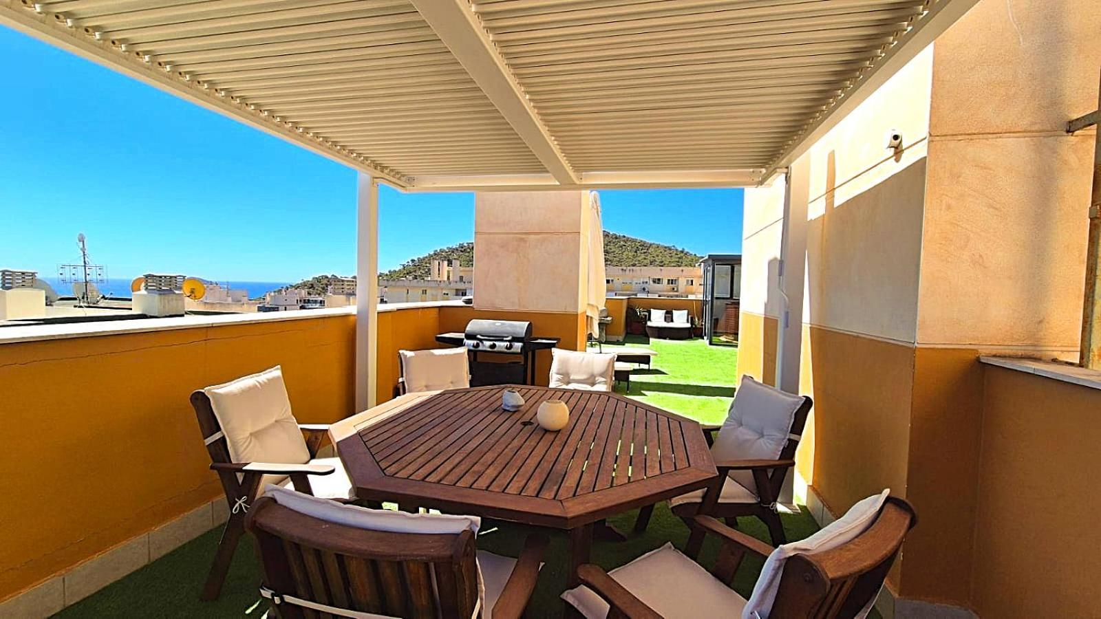 Beach Penthouse Apartment Benidorm Cala 卡拉德费斯特拉特 外观 照片