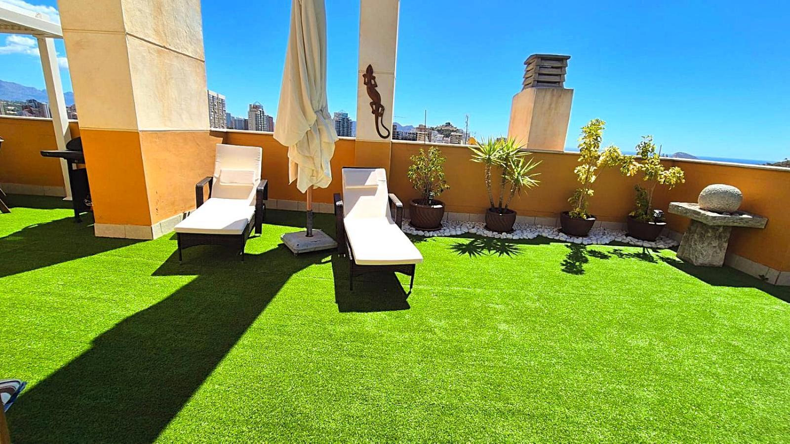 Beach Penthouse Apartment Benidorm Cala 卡拉德费斯特拉特 外观 照片